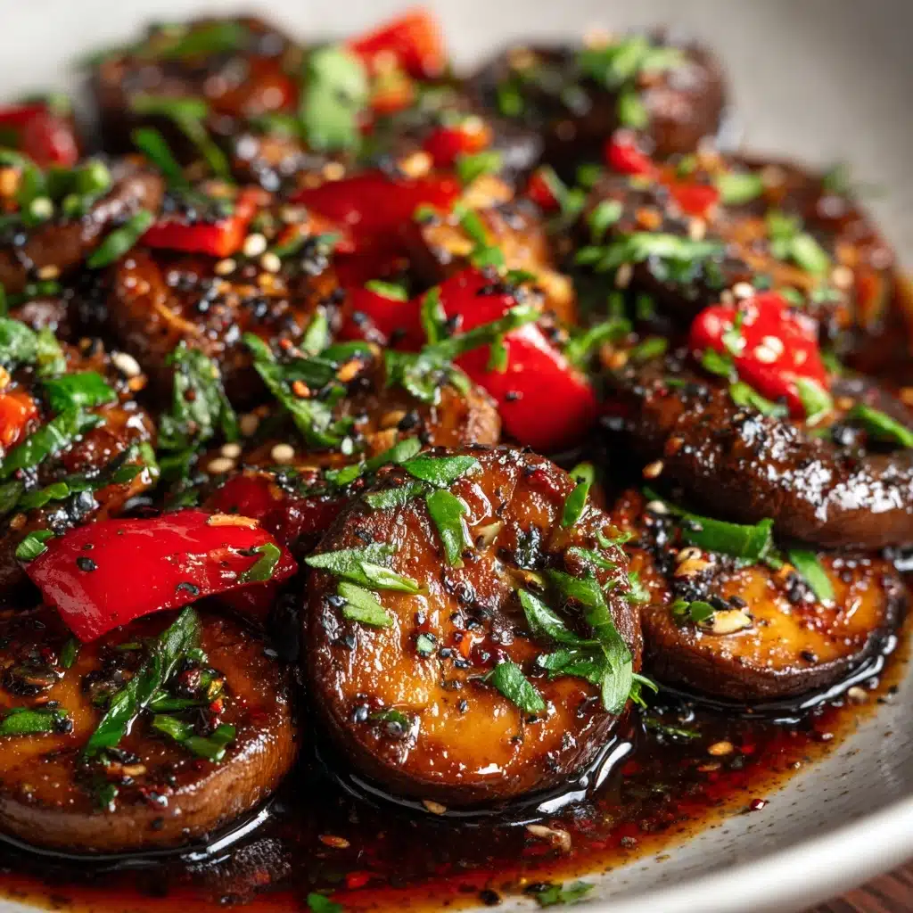 Garlic Mushroom Chicken Stir-Fry Recipe - Recipe Image