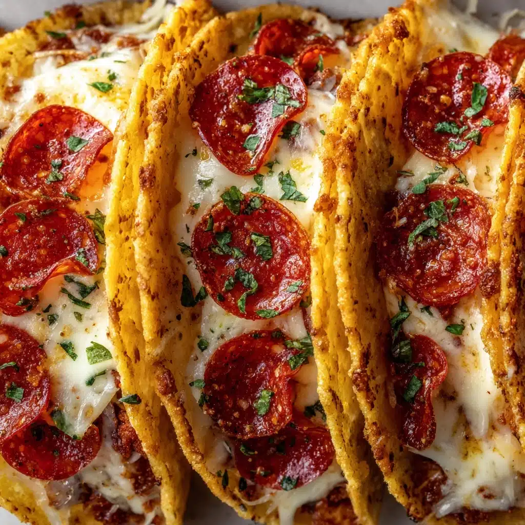 Pepperoni Pizza Tacos Recipe - Recipe Image