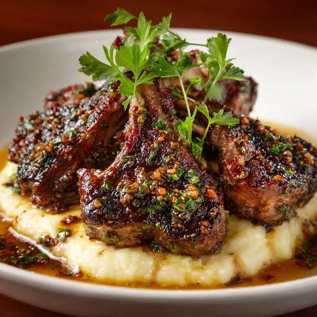 Honey Garlic Butter Lamb Cutlets Recipe - Recipe Image