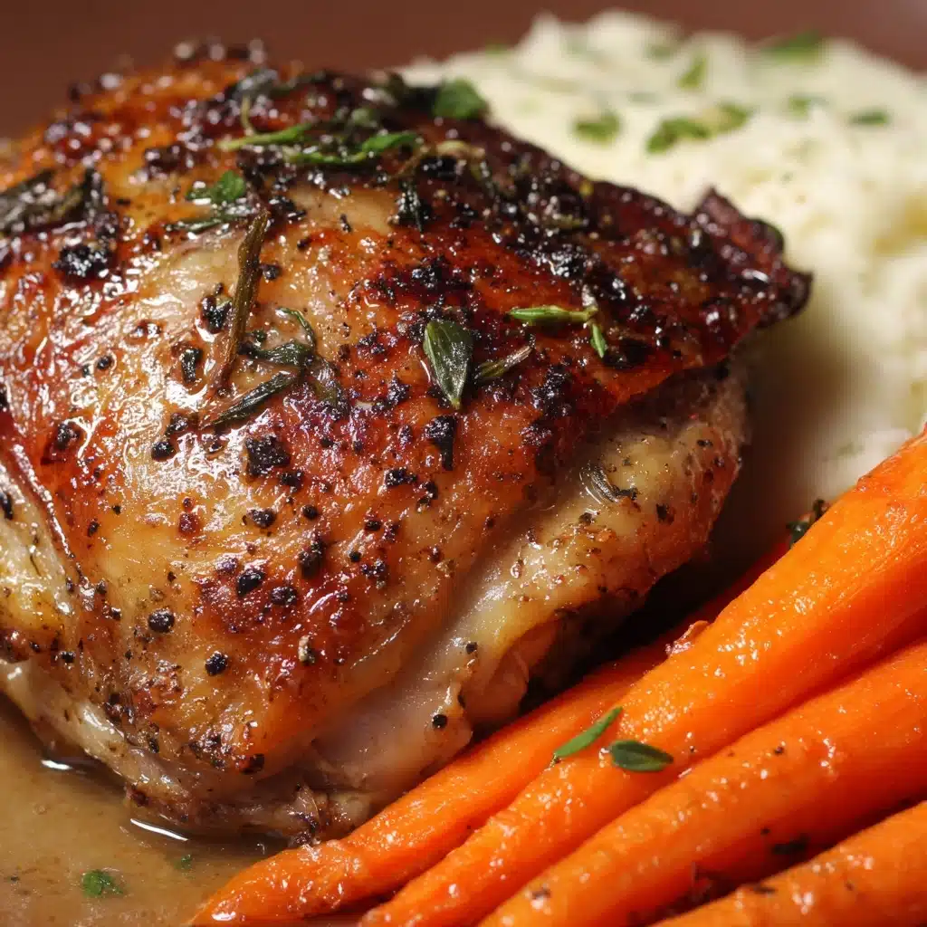 Garlic Herb Chicken & Carrot Plate Recipe - Recipe Image