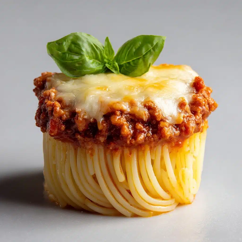 Bolognese Spaghetti Bake Muffin Cups Recipe