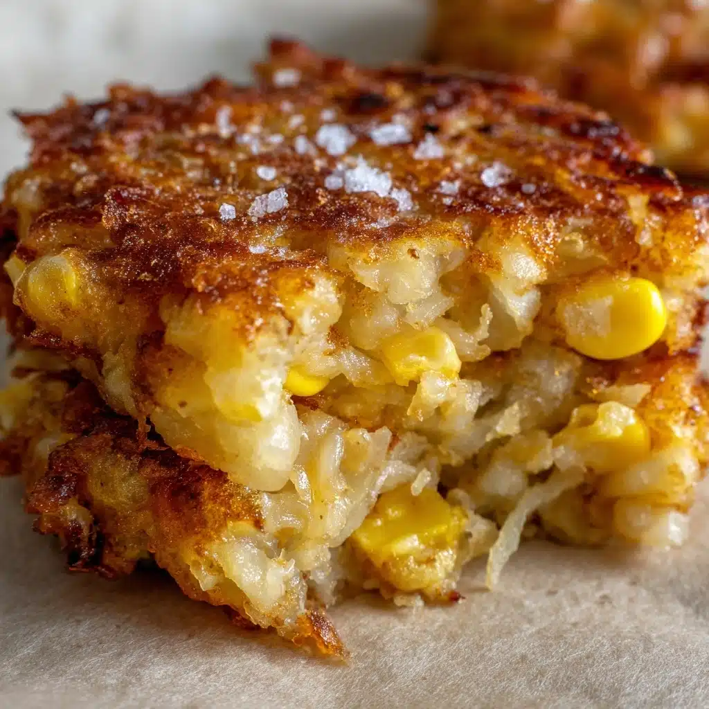 Crispy Cheddar Corn Potato Fritters Recipe