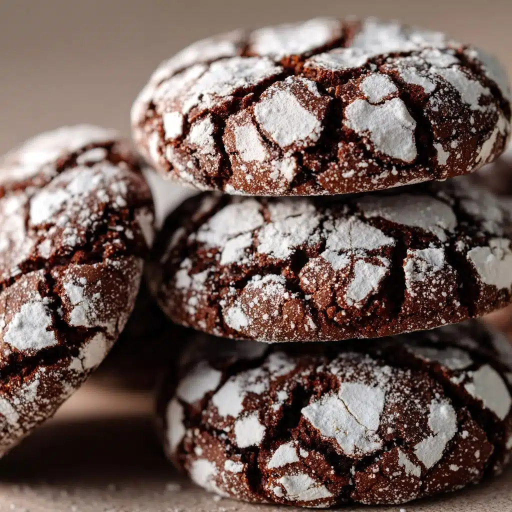 Double Chocolate Crinkle Cookies Recipe - Recipe Image