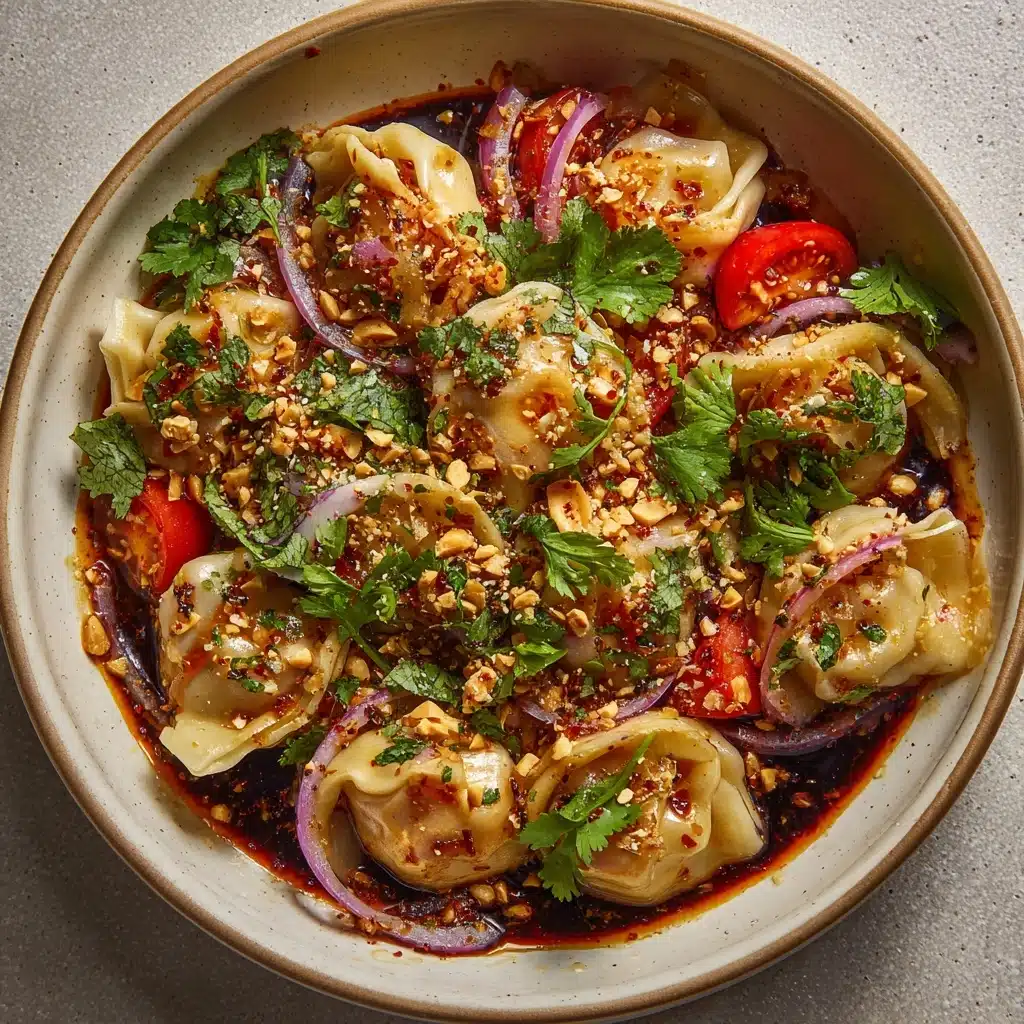 Viral Crispy Dumpling Salad Recipe - Recipe Image