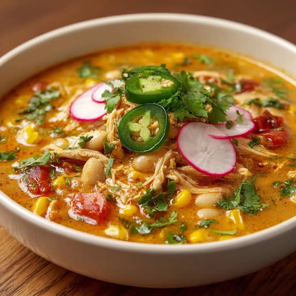 Creamy Poblano Chicken Chili Recipe - Recipe Image