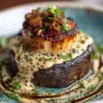 Creamy Garlic Crab-Stuffed Mushrooms Recipe