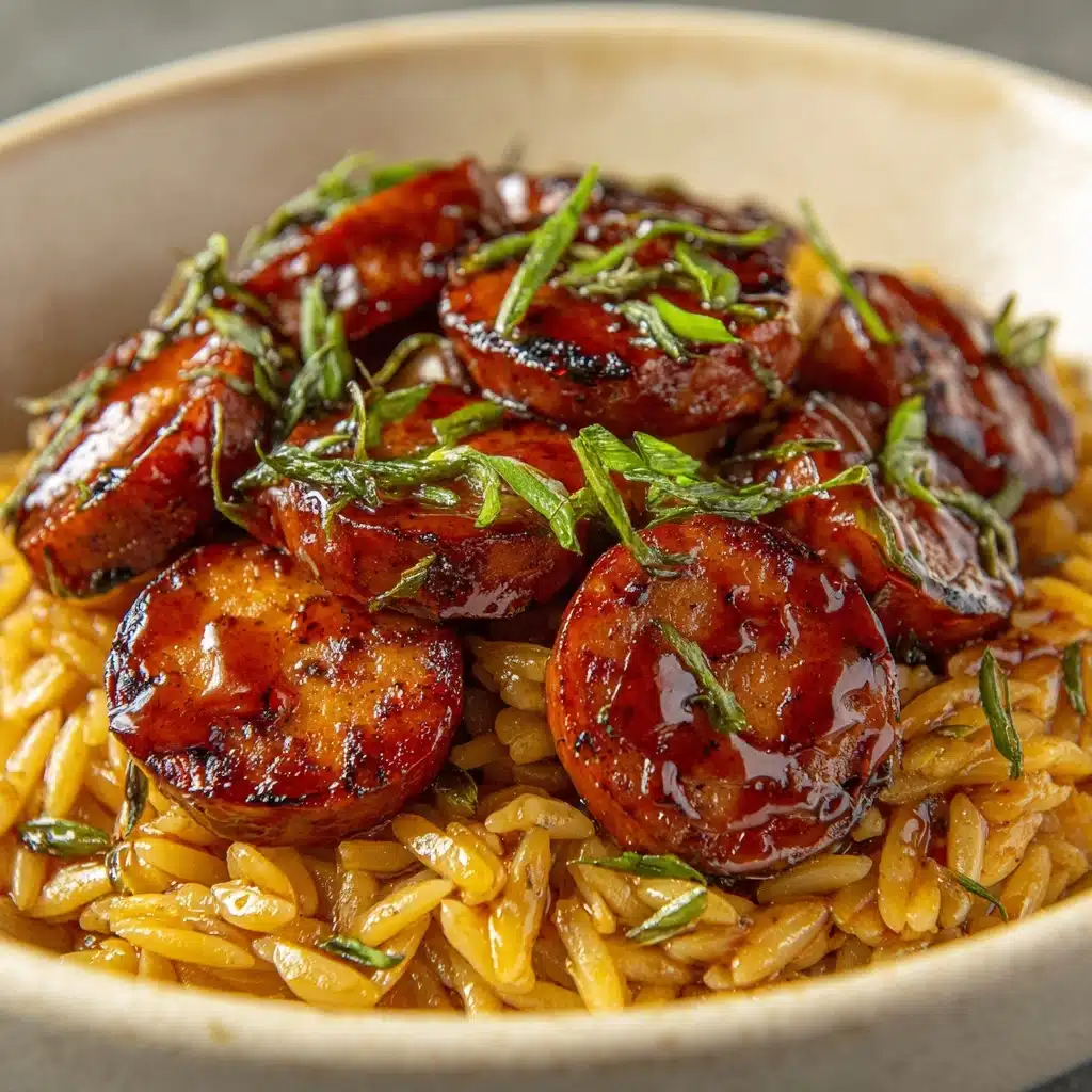 One-Pan Sweet & Tangy BBQ Sausage Rice Recipe
