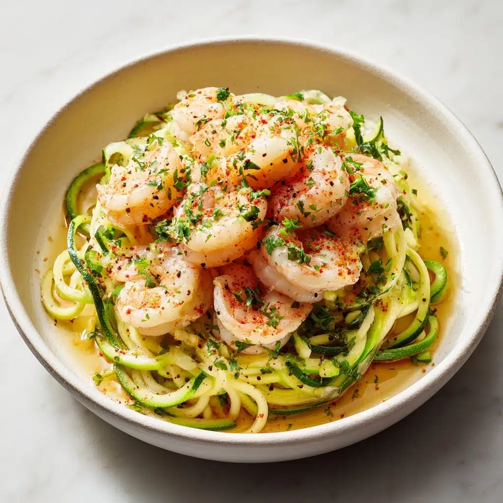 Garlic Butter Shrimp with Zucchini Noodles Recipe