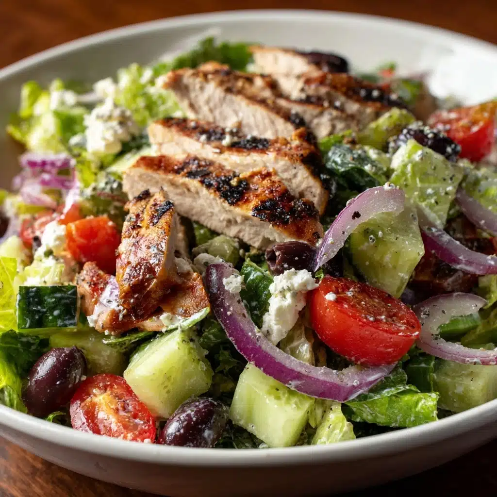 Healthy Greek Chicken Salad Recipe - Recipe Image