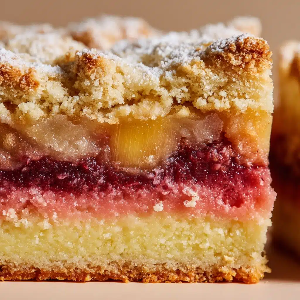 Rhubarb Custard Bars Recipe - Recipe Image