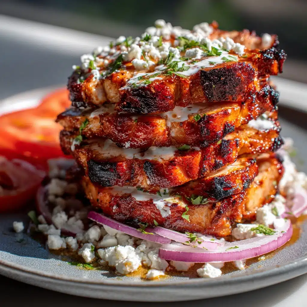 Chicken Shawarma Tower Baked in the Oven Recipe - Recipe Image