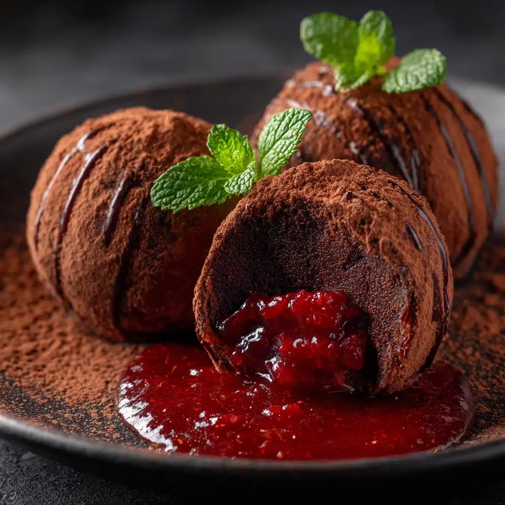 Strawberry Dark Chocolate Truffles Recipe - Recipe Image