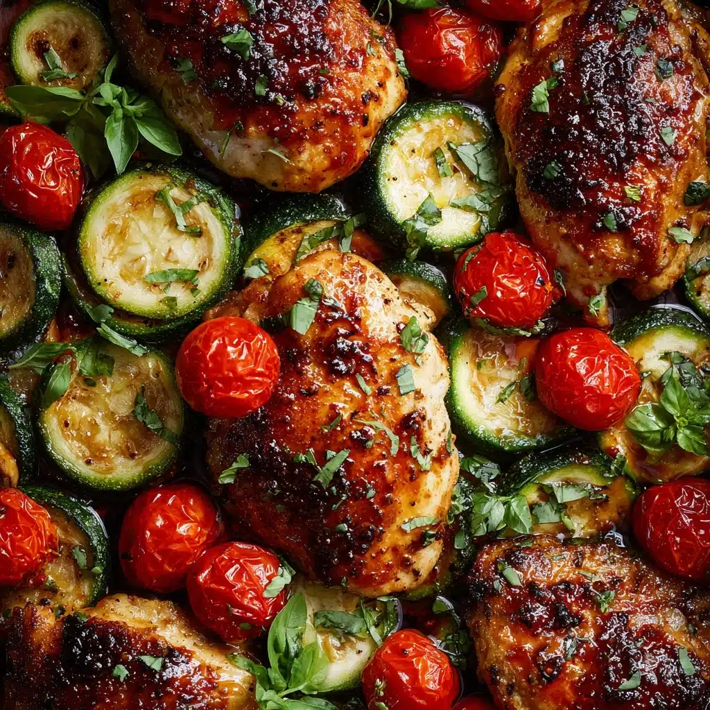 The Balsamic Chicken with Roasted Veggies Recipe - Recipe Image