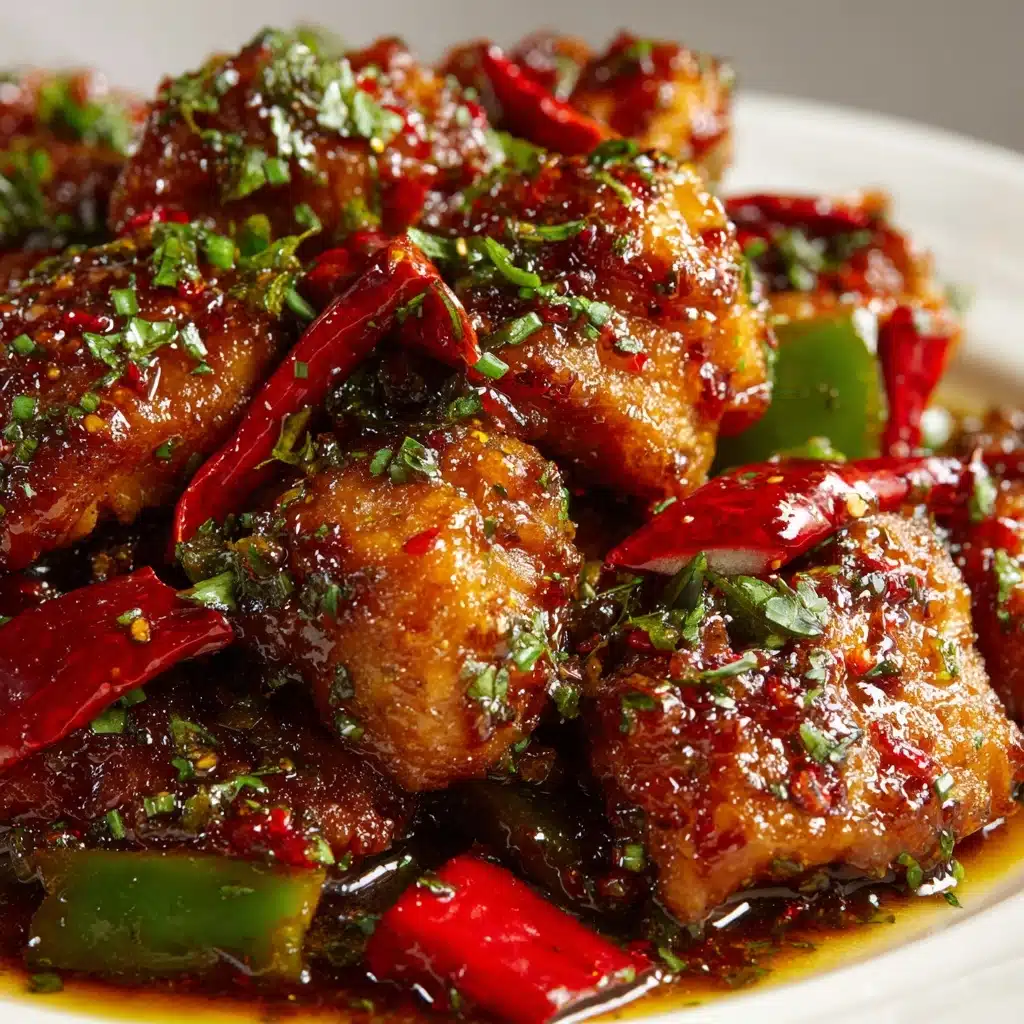 Braised Chicken with Chili and Green Peppers Recipe - Recipe Image