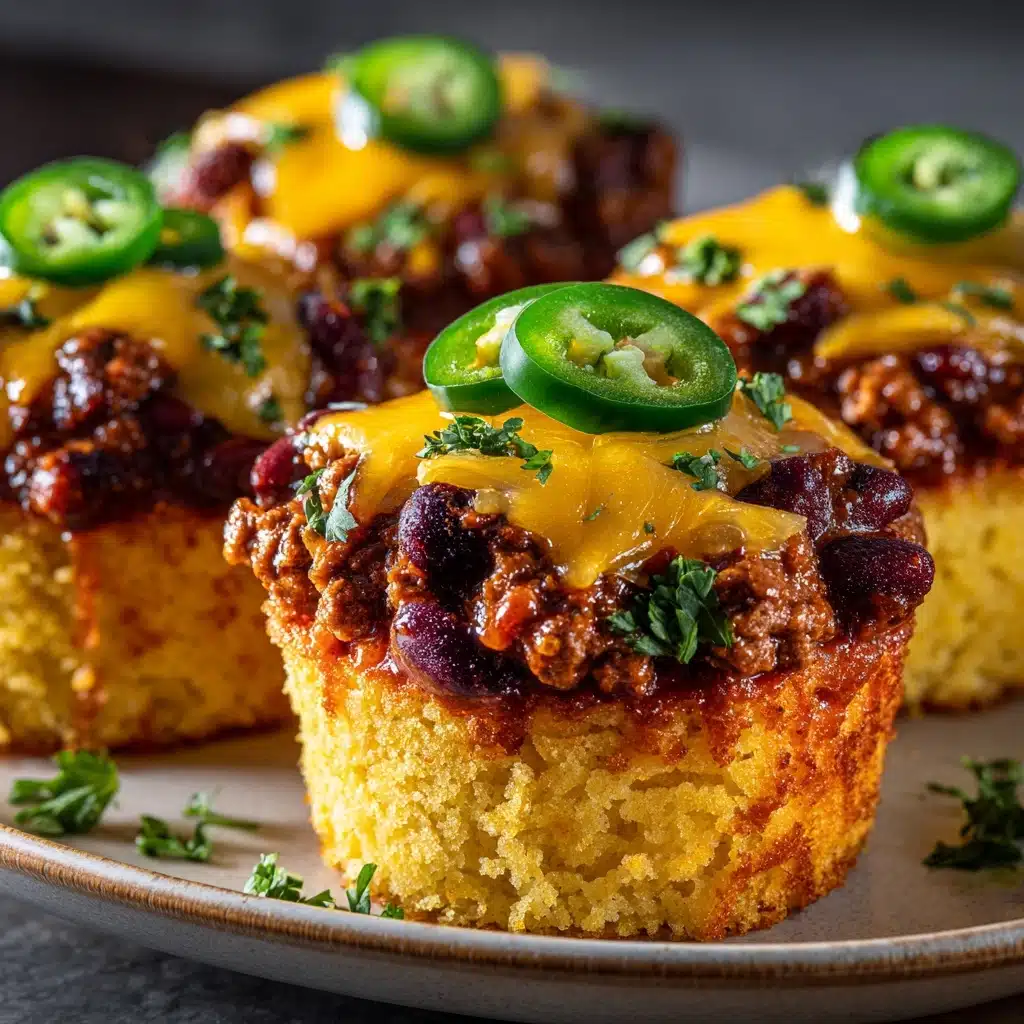 Chili and Jalapeño Cheddar Cornbread Minis Recipe - Recipe Image