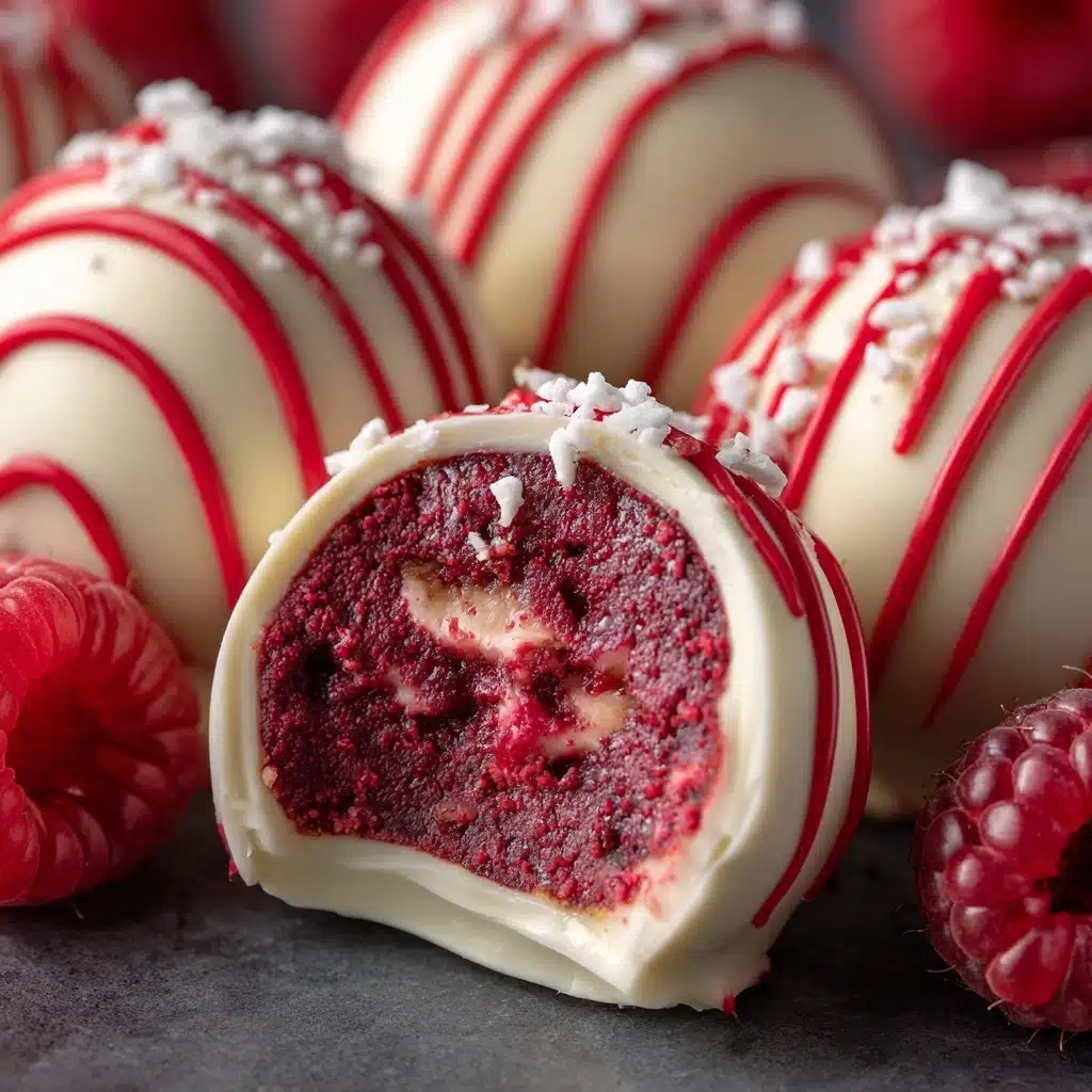 White Chocolate Raspberry Cheesecake Balls Recipe - Recipe Image