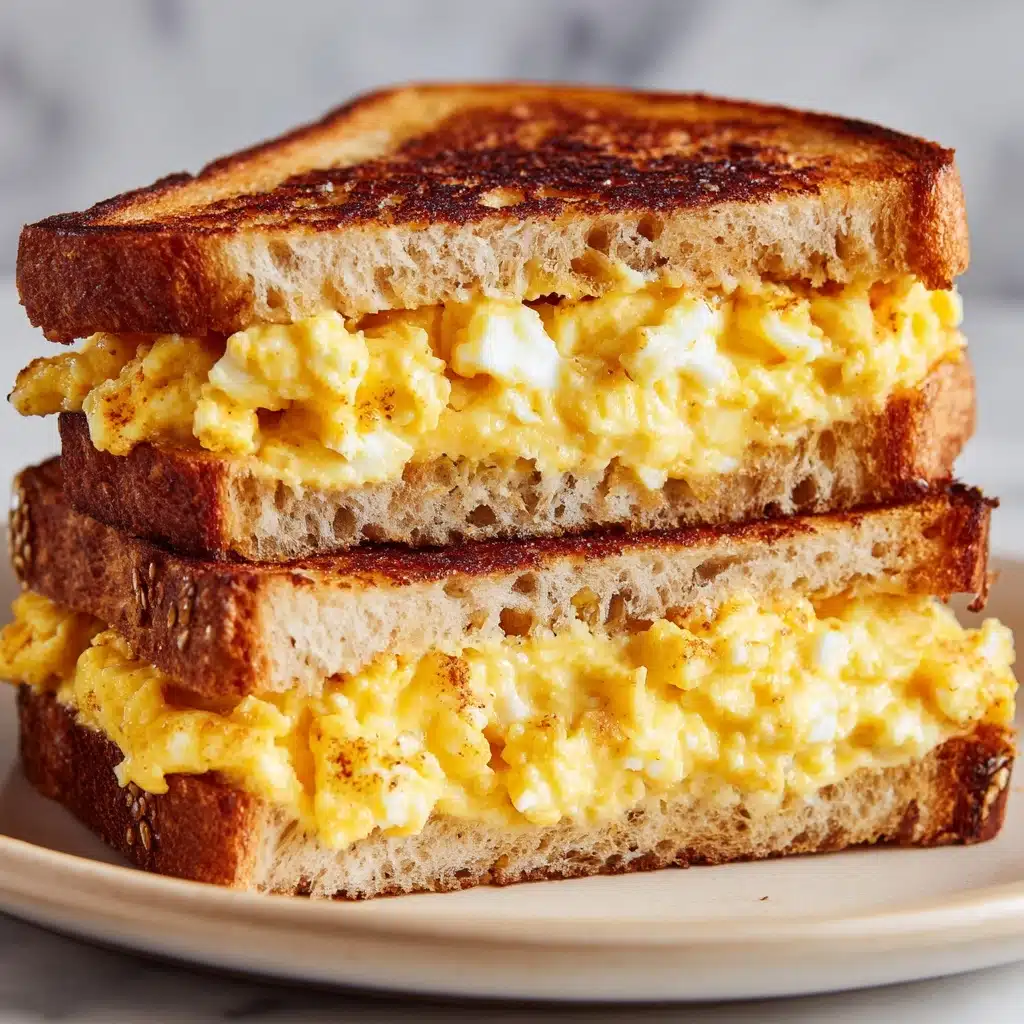 Scrambled Egg Grilled Cheese Sandwich Recipe - Recipe Image