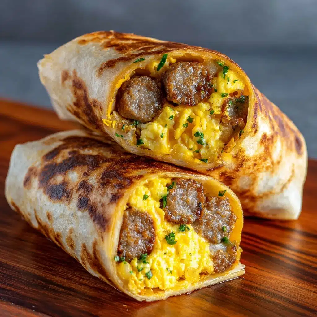 Sausage, Egg, and Cheese Breakfast Roll-Ups Recipe - Recipe Image