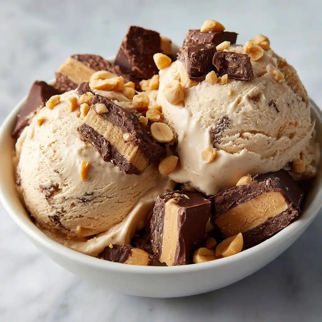 Moose Tracks Ice Cream with Peanut Butter Cups & Fudge Recipe - Recipe Image