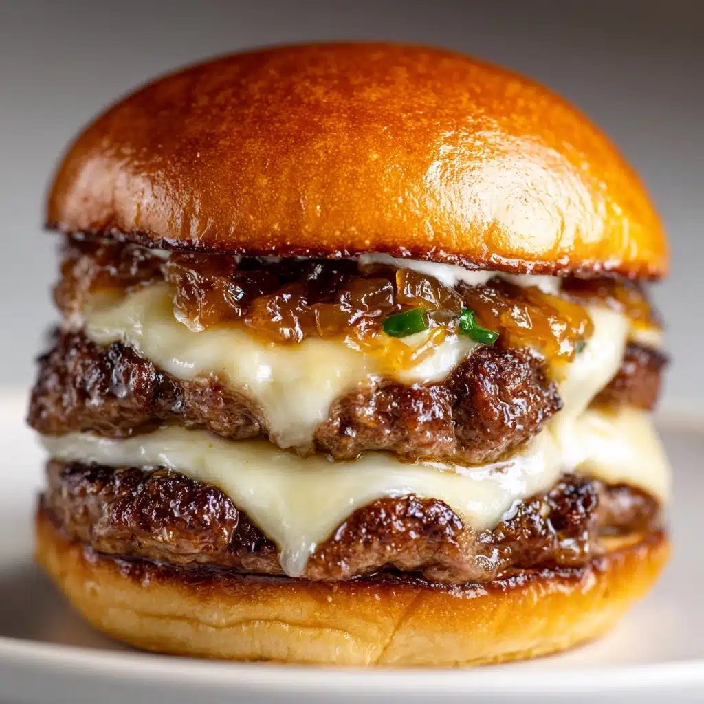 Caramelized Onion and Cheese Steak Sandwich Recipe - Recipe Image