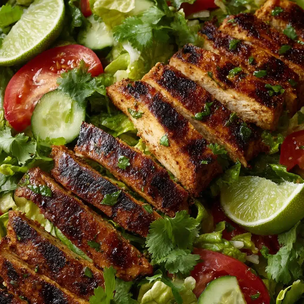 Grilled Chili Lime Chicken Fajita Salad Recipe - Recipe Image