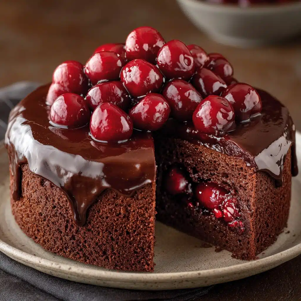 Cherry Chocolate Cake Recipe - Recipe Image