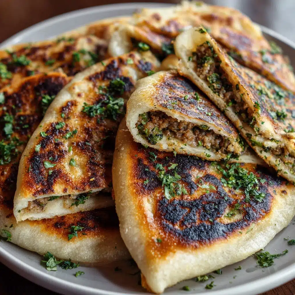 Speedy Dumpling Stuffed Flatbreads Recipe - Recipe Image