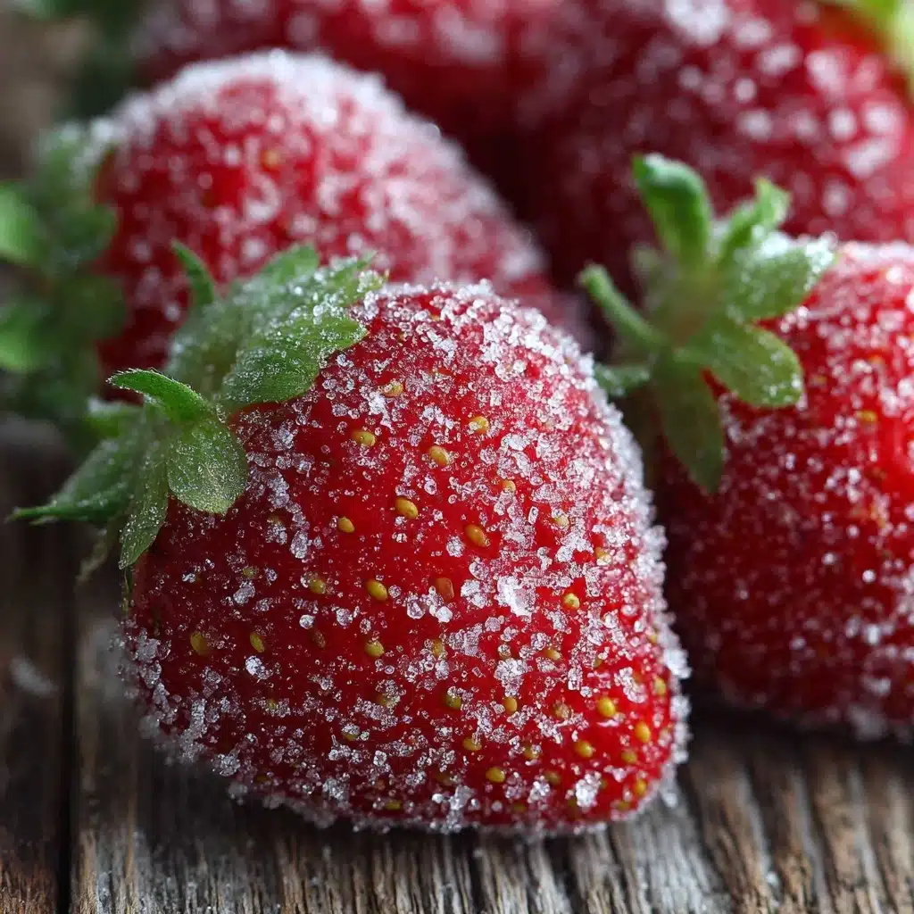 Rock Candy Sugar-Coated Strawberries Recipe - Recipe Image