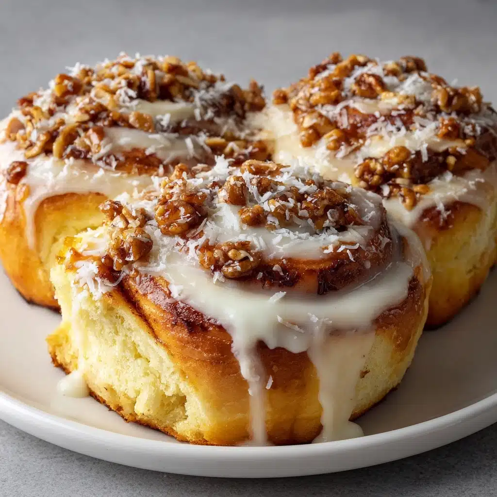 Breakfast Sweet Rolls with Coconut and Toffee Recipe