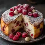 White Chocolate Chip Raspberry Cake Recipe