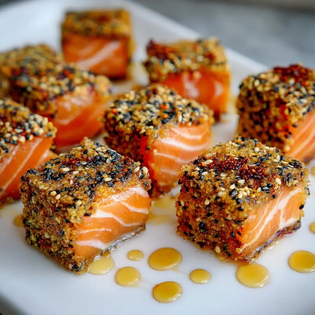 Panko Sesame Crusted Salmon Bites Recipe - Recipe Image