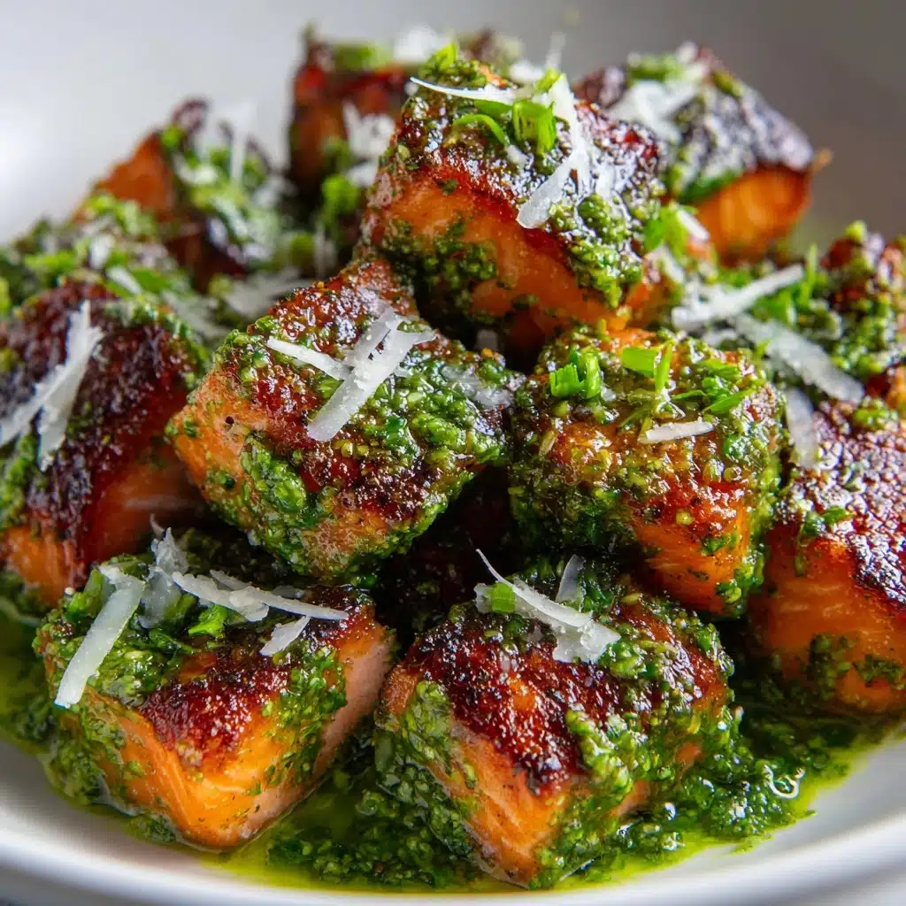 Pesto Salmon Bites Recipe