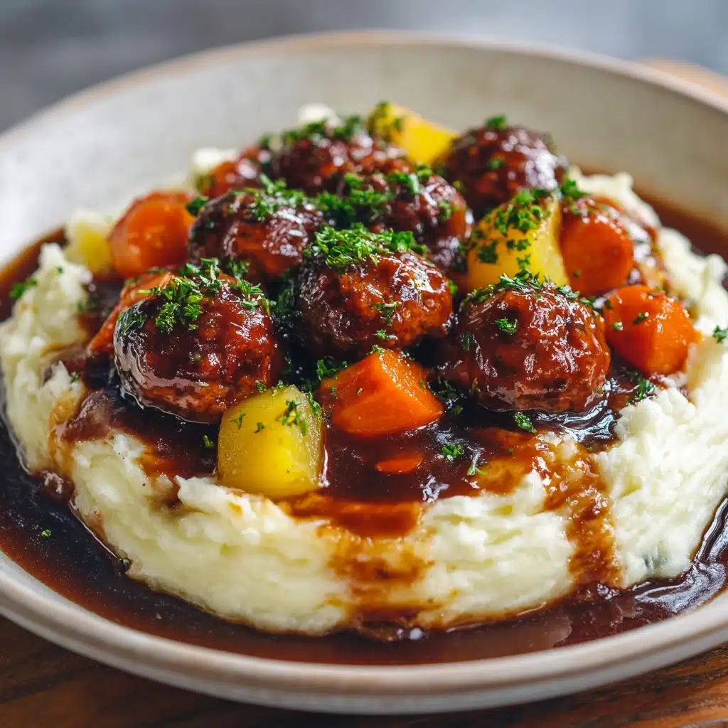 Easy Frozen Meatball Pot Roast Recipe - Recipe Image