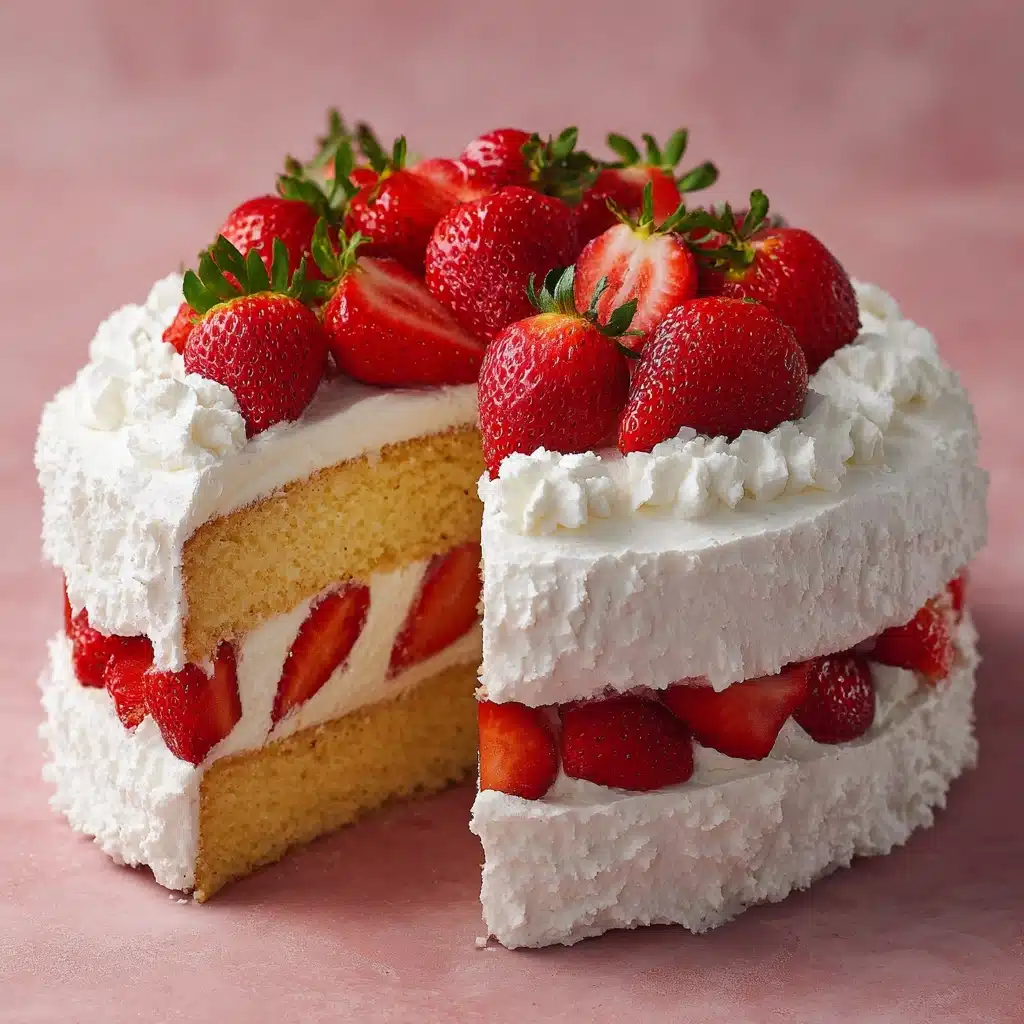Strawberry Angel Cake Recipe - Recipe Image
