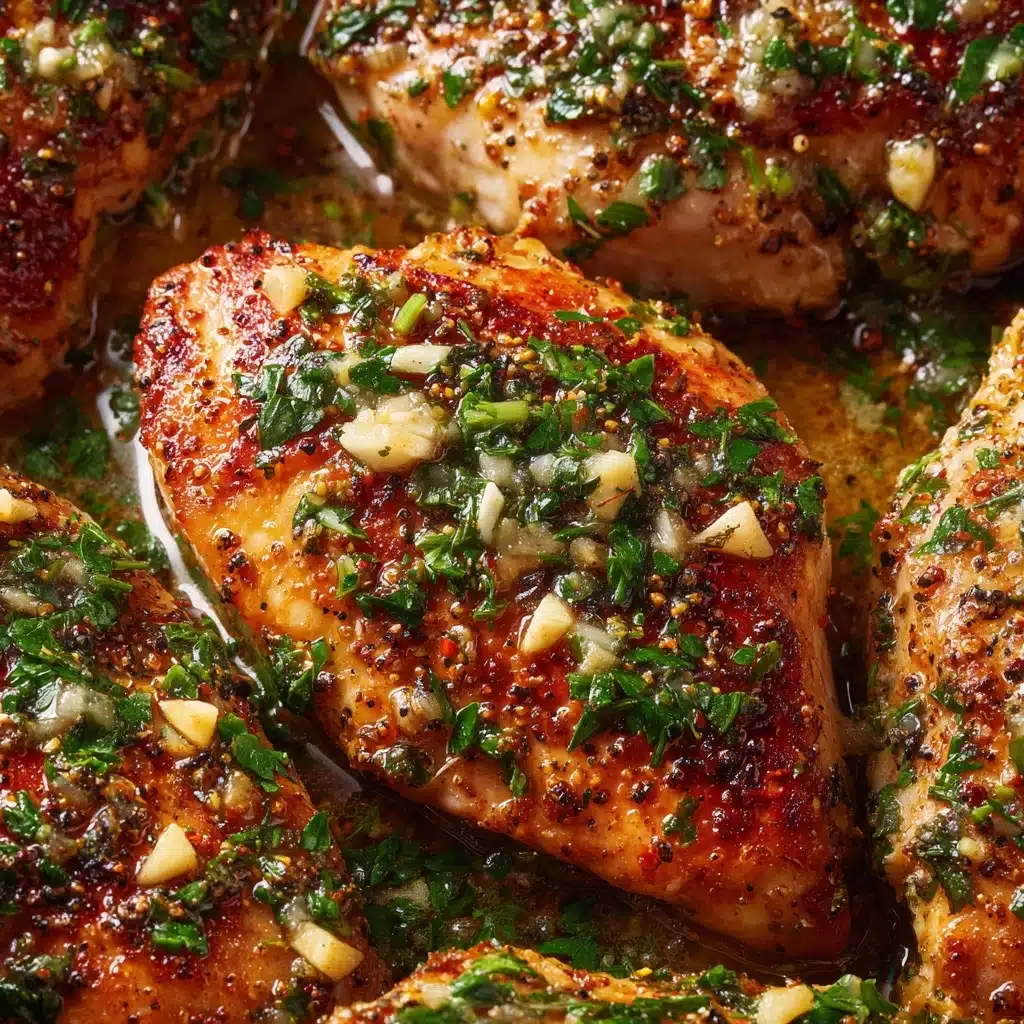 Garlic Chicken with Asiago Gravy Recipe - Recipe Image