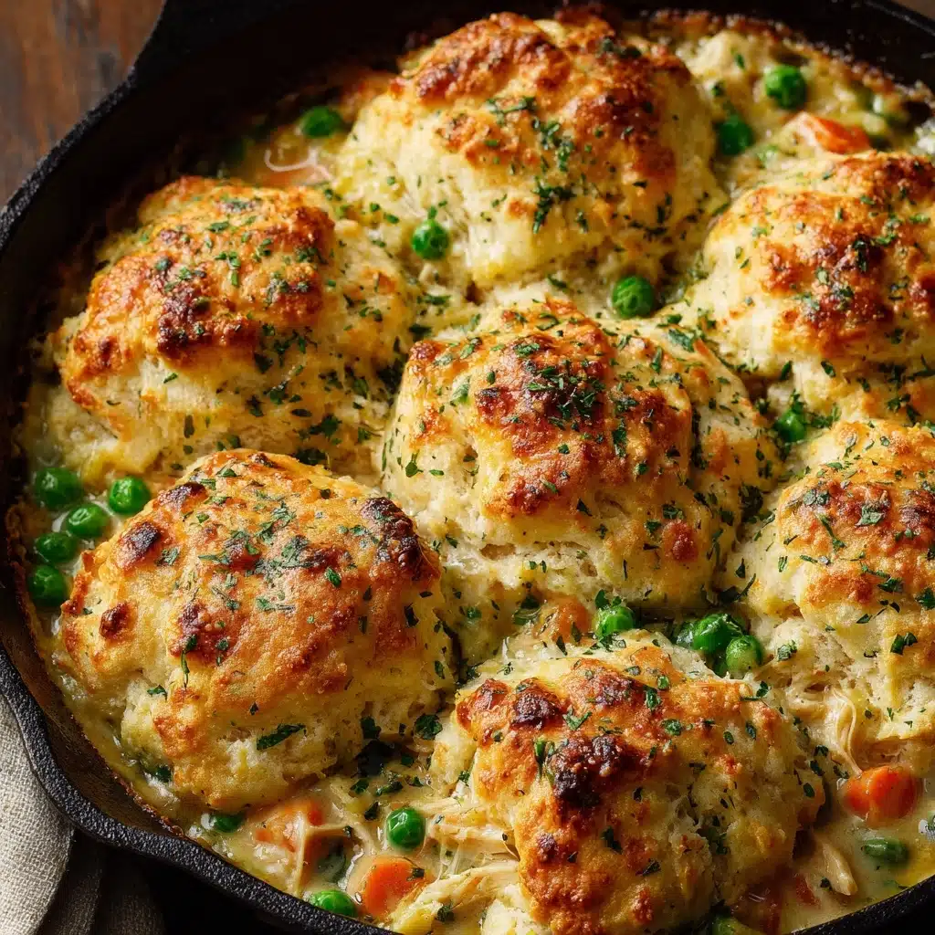 Chicken Cobbler Dinner Casserole Recipe - Recipe Image