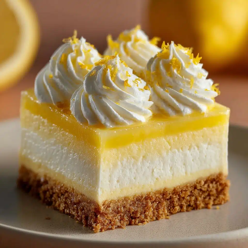 Lemon Cream Pie Bars Recipe - Recipe Image