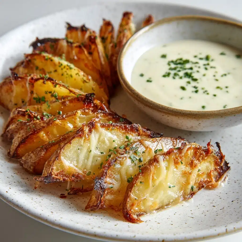 Baked Garlic Parmesan Potato Wedges Recipe - Recipe Image