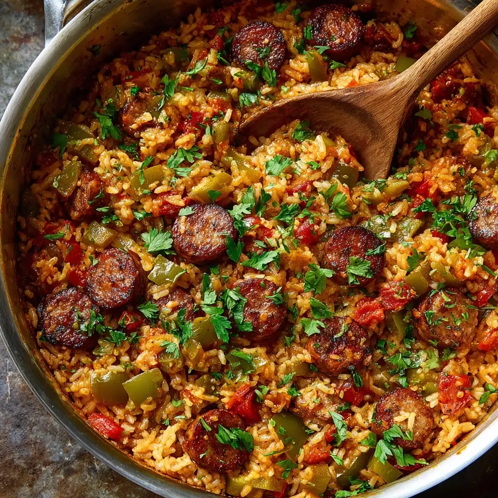 Cajun Sausage and Rice Skillet Recipe - Recipe Image