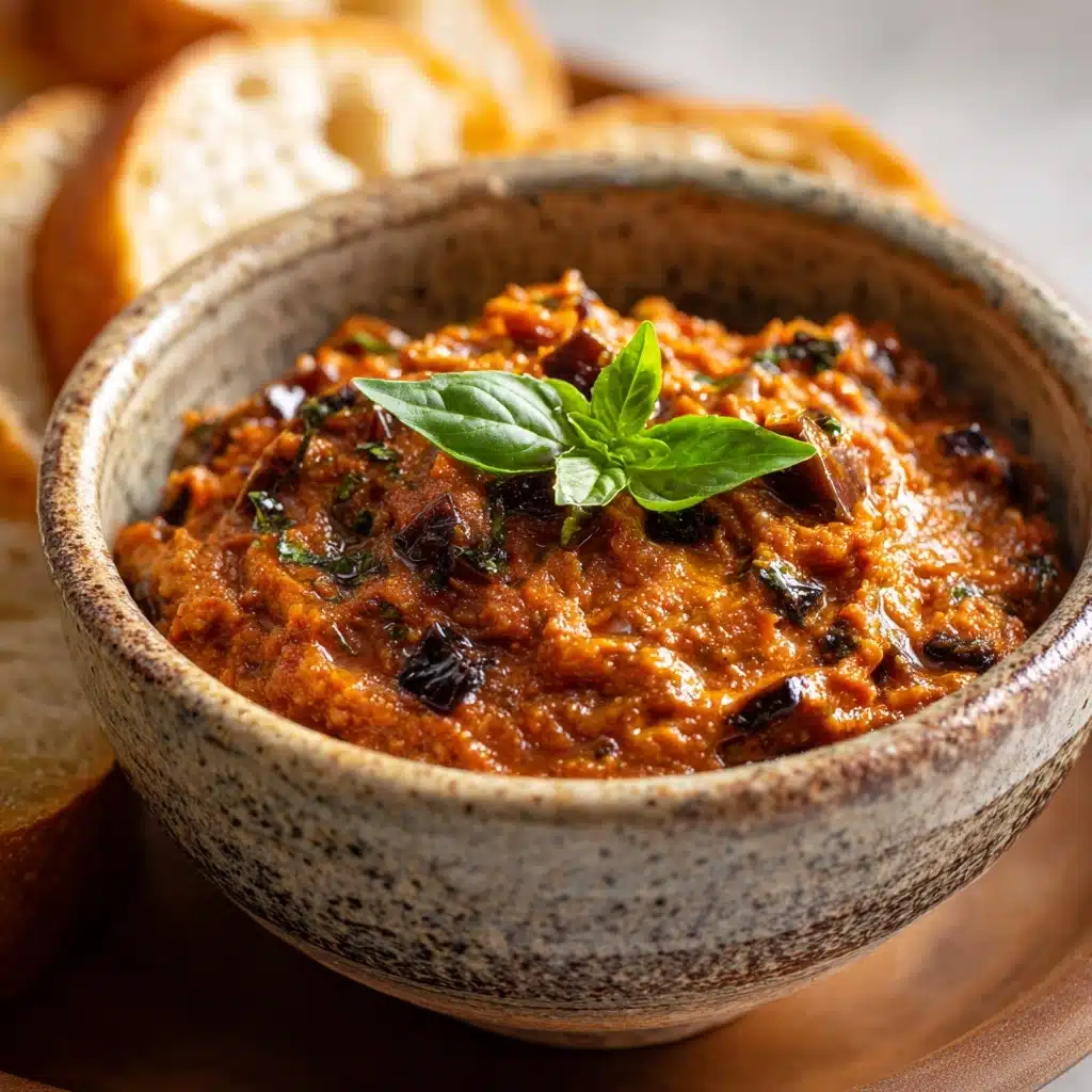 Roasted Eggplant and Pepper Spread Recipe - Recipe Image