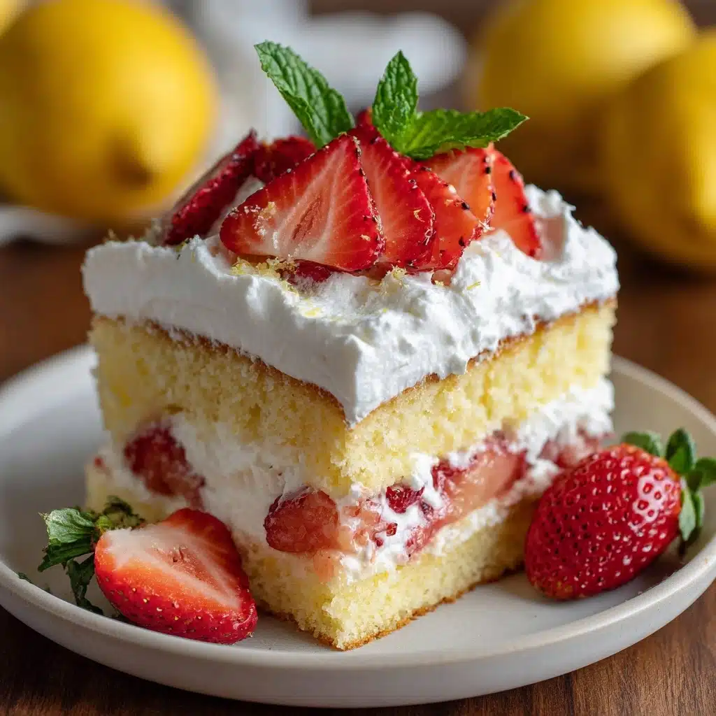 Strawberry Lemonade Poke Cake Recipe - Recipe Image