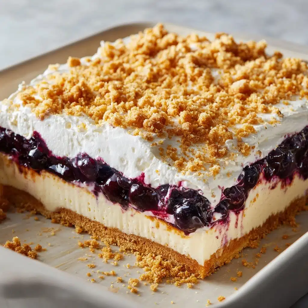 No Bake Lemon Blueberry Dessert Recipe - Recipe Image