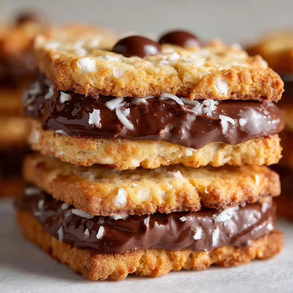 Chocolate Chip Coconut Sandwich Cookies Recipe - Recipe Image