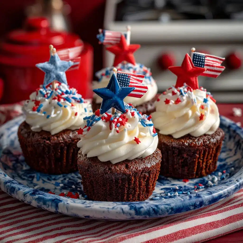 Patriotic Brownie Bombs Recipe - Recipe Image