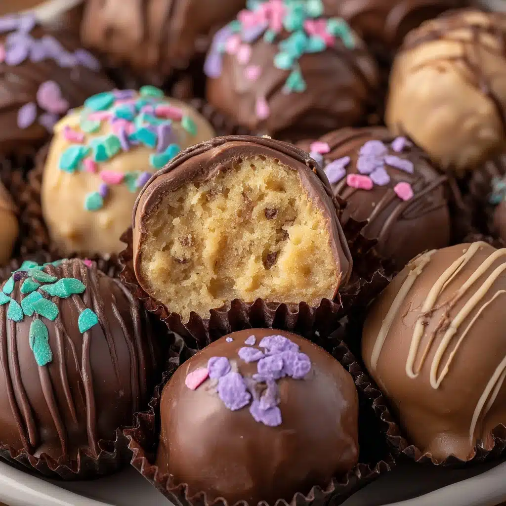 Chocolate Dipped Cookie Dough Truffles Recipe - Recipe Image