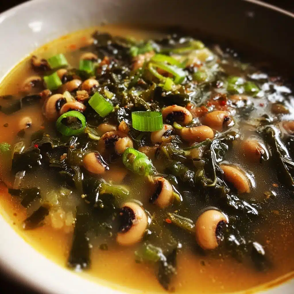 Black-Eyed Peas with Greens Recipe - Recipe Image