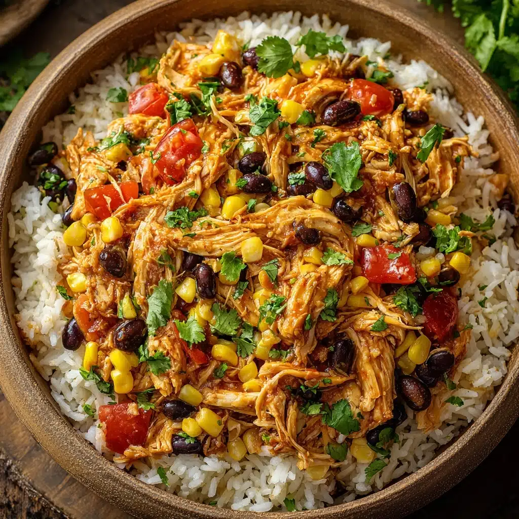 Crockpot Fiesta Chicken and Rice Recipe - Recipe Image