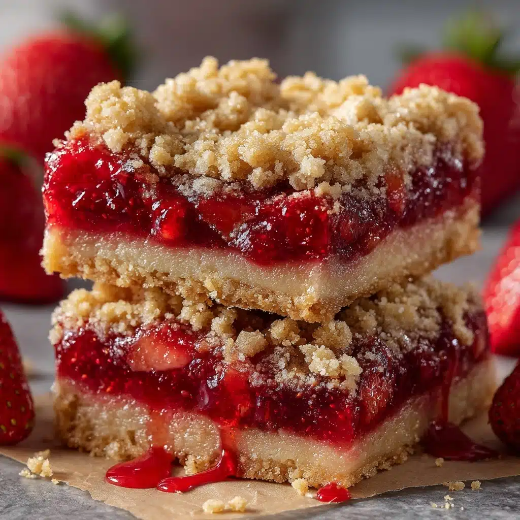 Strawberry Rhubarb Bars Recipe - Recipe Image