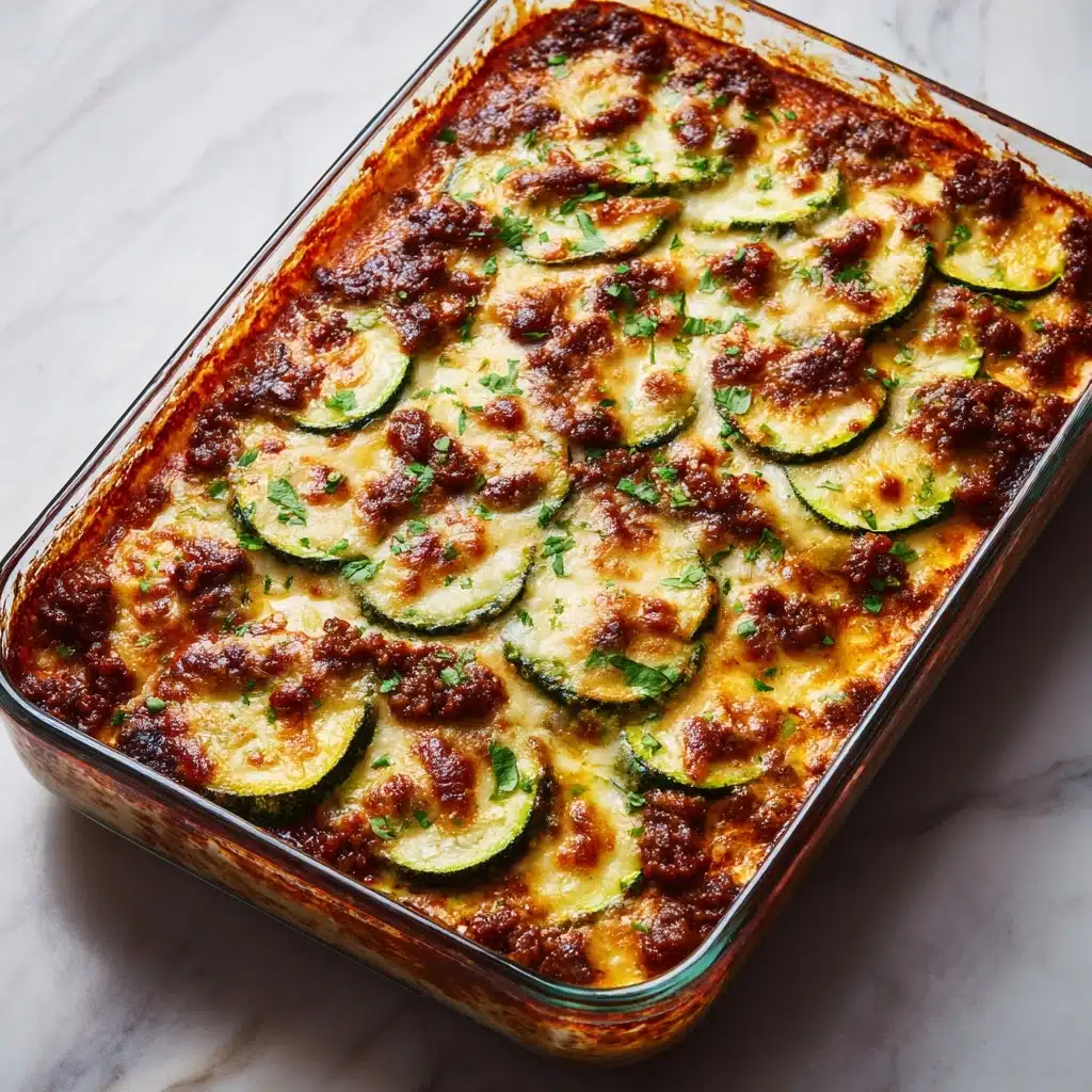 Ground Beef Zucchini Casserole Recipe - Recipe Image