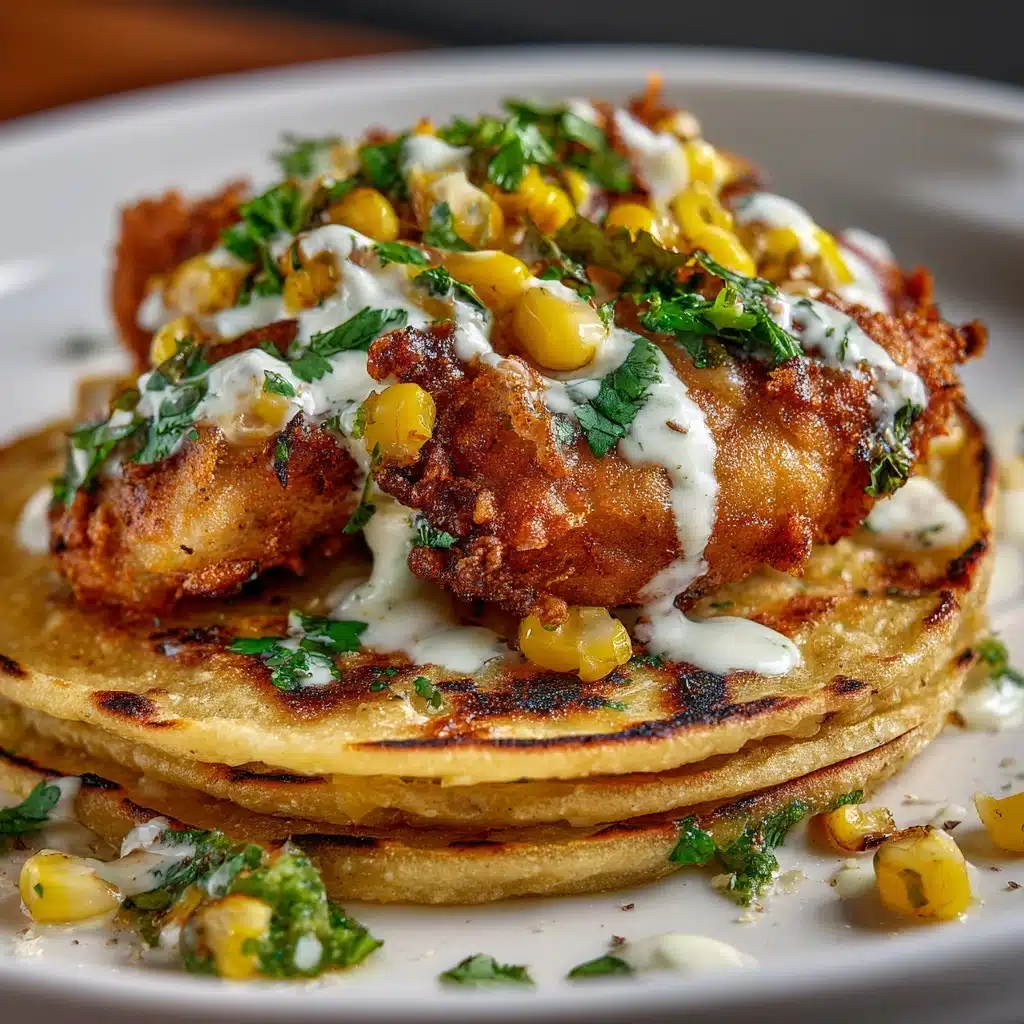 Fried Chicken Street Corn Tacos with Jalapeño Lime Ranch: An Incredible Ultimate Recipe - Recipe Image